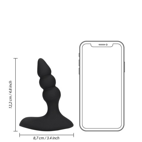 Beaded Vibrating Anal Plug with Remote Control Beaded Vibrating Anal Plug with Remote Control