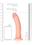 Realistyczne żylaste dildo z przyssawką 22,5 cm