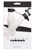 Kajdanki-SINFUL ANKLE CUFFS BLACK