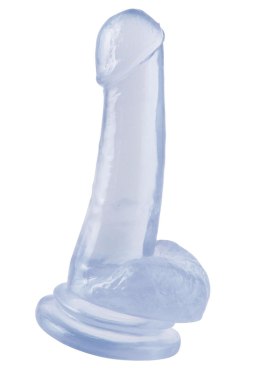 Przezroczyste duże dildo penis z przyssawką 20 cm