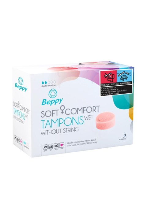 Tampony-BEPPY SOFT&COMFORT TAMPON WET 2PCS Tampony-BEPPY SOFT&COMFORT TAMPON WET 2PCS