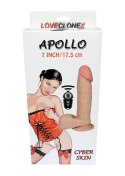 Dildo z wibracją rotacją pilot cyberskóra 17cm