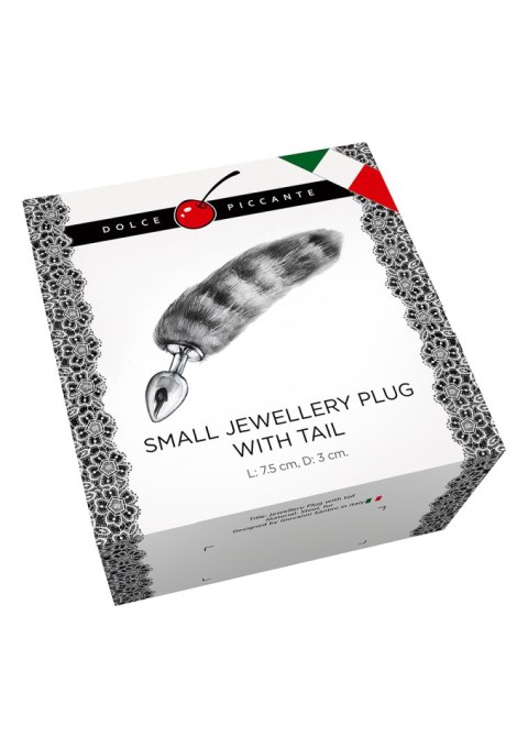 Korek kita jewellery small silver stripe tail Korek kita jewellery small silver stripe tail