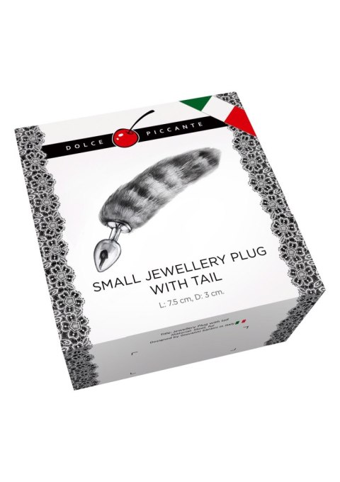 Korek kita jewellery small silver stripe tail Korek kita jewellery small silver stripe tail