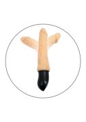Sex wibrator z kręgosłupem giętki cyberskóra 27cm