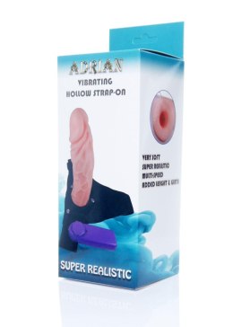 Strapon proteza penisa pusta dildo wibrator 16cm