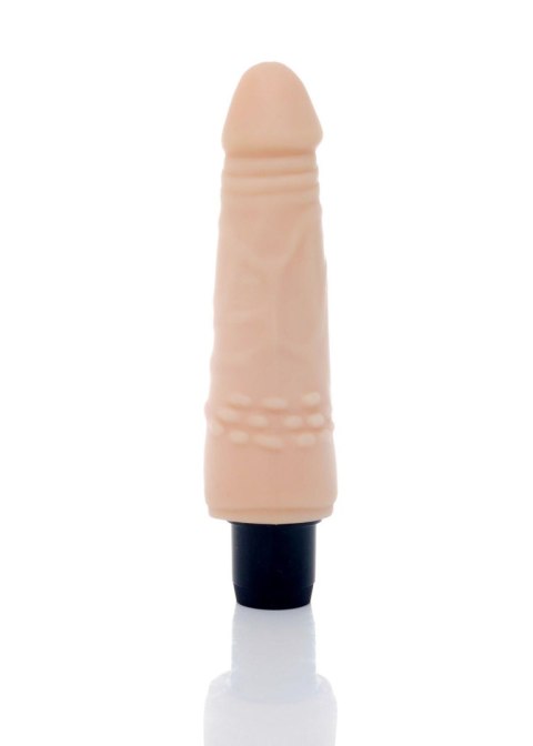 Wibrator damski naturalny wypustki cyberskóra 18cm Wibrator damski naturalny wypustki cyberskóra 18cm