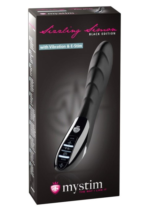 Stymulator-SIZZLING SIMON ESTIM VIBRATOR BLACK Stymulator-SIZZLING SIMON ESTIM VIBRATOR BLACK