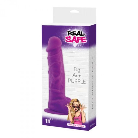 Delikatne fioletowe silikonowe dildo z przyssawką Delikatne fioletowe silikonowe dildo z przyssawką
