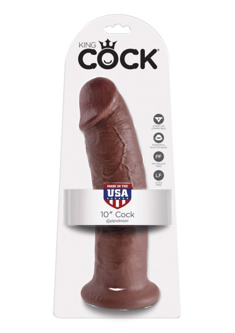 Dildo-COCK 10 INCH BROWN Dildo-COCK 10 INCH BROWN