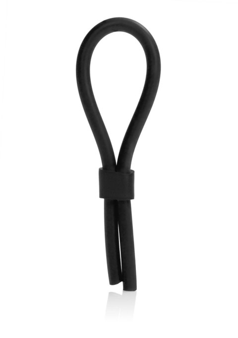 Pierścień-SILICONE STUD LASSO BLACK