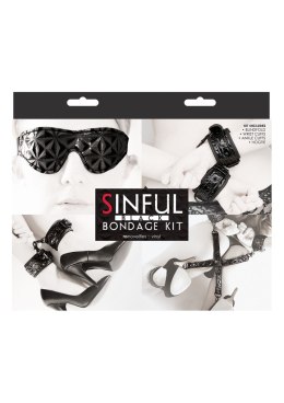 Zestaw-SINFUL BONDAGE KIT BLACK