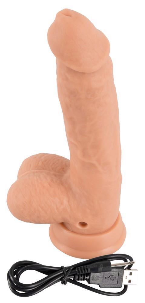 Wibrator penis przyssawka rotacja 21cm 10 trybów Wibrator penis przyssawka rotacja 21cm 10 trybów