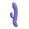 Sex wibrator ze stymulatorem łechtaczki 7tryb 18cm