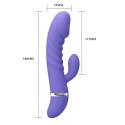 Sex wibrator ze stymulatorem łechtaczki 7tryb 18cm