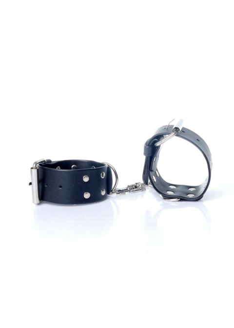 Kajdanki skórzane z łańcuchami regulowane bdsm sex Kajdanki skórzane z łańcuchami regulowane bdsm sex