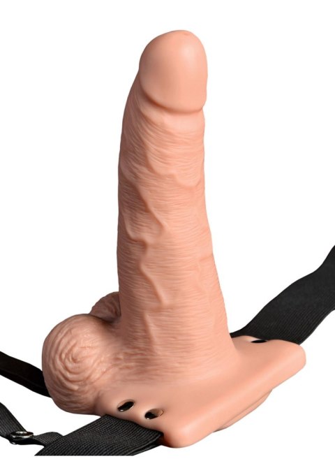 Strap on z wibrującym przedłużeniem na penisa 18cm Strap on z wibrującym przedłużeniem na penisa 18cm