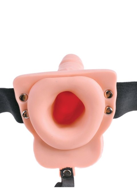 Strap on z wibrującym przedłużeniem na penisa 18cm Strap on z wibrującym przedłużeniem na penisa 18cm