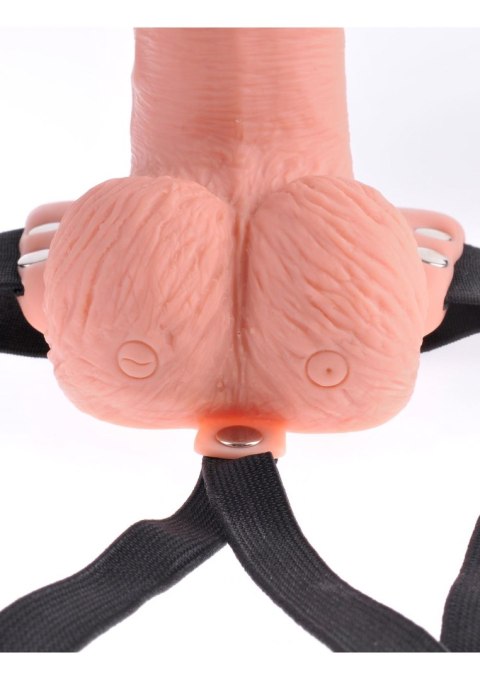 Strap on z wibrującym przedłużeniem na penisa 18cm Strap on z wibrującym przedłużeniem na penisa 18cm