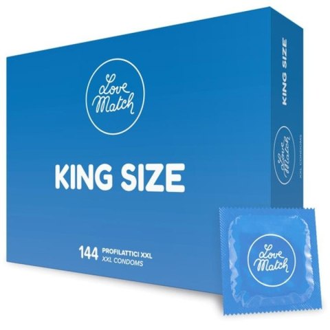 Prezerwatywy Love Match King Szie XXL 144 sztuki