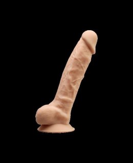 Cielisty duży żylasty penis z przyssawką 21,5 cm