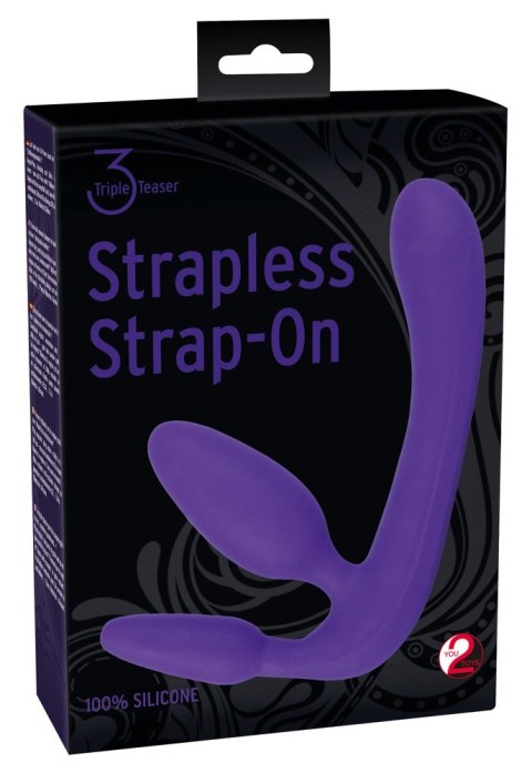 Potrójne dildo strap-on penetracja każdej dziurki Potrójne dildo strap-on penetracja każdej dziurki
