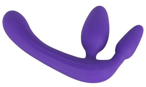 Potrójne dildo strap-on penetracja każdej dziurki Potrójne dildo strap-on penetracja każdej dziurki