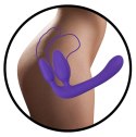 Potrójne dildo strap-on penetracja każdej dziurki