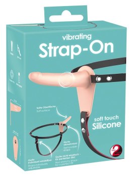 Wibrator strap-on uprząż paski 10 trybów 15cm sex